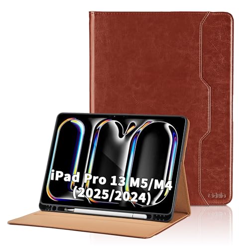 Étui iPad Pro 13 Pouces M4 avec Porte-Stylo et Poche
