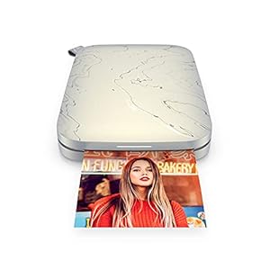 HP Sprocket Select Portable Instant Photo Printer for Android and iOS devices (Eclipse) Prints on 2.3×3.4” Sticky-Backed…
