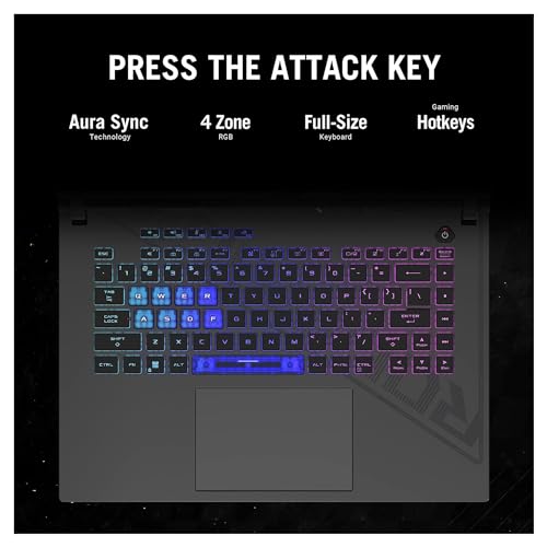 Image of ASUS ROG Strix G16 Gaming Laptop, 16 inch FHD Display, Intel Core i7-13650HX, 32 GB DDR5 RAM, 1 TB PCIe SSD, GeForce RTX 4060, Wi-Fi 6E, Windows 11 Home, Eclipse Gray