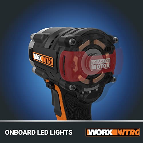 Worx Nitro Wx272L 20V Power Share 1/2" Cordless Impact Wrench With Brushless Motor #TOP4