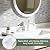LONGKING Peel and Stick Subway Tile Backsplash for Kitchen, Vertical Strip Design, White Marble Tile, Waterproof Wall Sticker for Kitchen & Bathroom