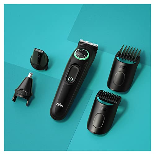 Image of Braun All-in-One Style Kit Series 3 3450, 5-in-1 Trimmer for Men with Beard Trimmer, Ear & Nose Trimmer, Hair Clippers & More, Ultra-Sharp Blade, 40 Length Settings and Washable