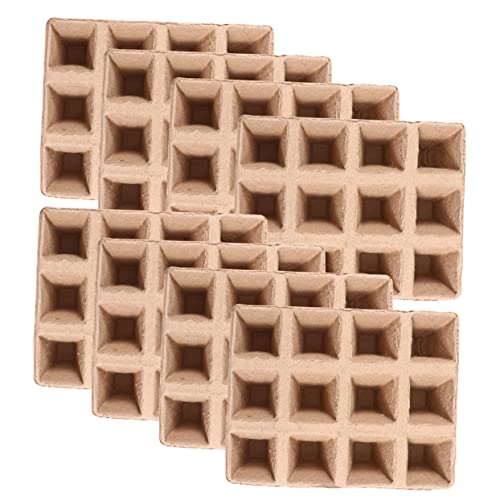 Hemobllo 18 Piezas 12 Disco Macetas para Plantas En Interiores Kits De Macetas Germinación De Jardín Jardinera De Hierbas para Interiores Taza De Pulpa Tazas De Germinación Largo