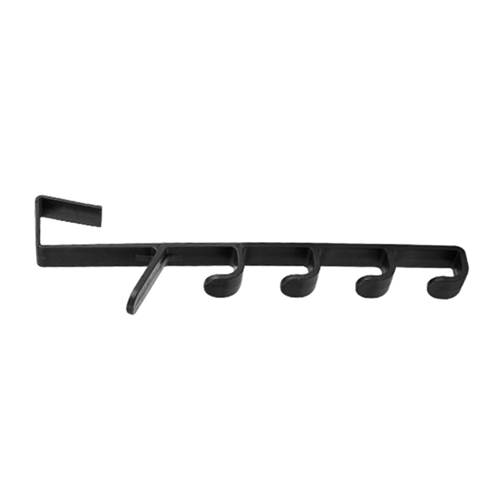 Hsioluted Black Portable Hook For Coat Bags Towels Heavy Load Rack For Kitchen Bathroom Clothes Accessories Storage Hanger Portable Door Coat Hook