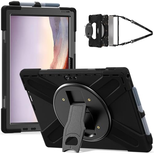 Coque Surface Pro 7 antichoc JZ avec sangle épaule et VESA