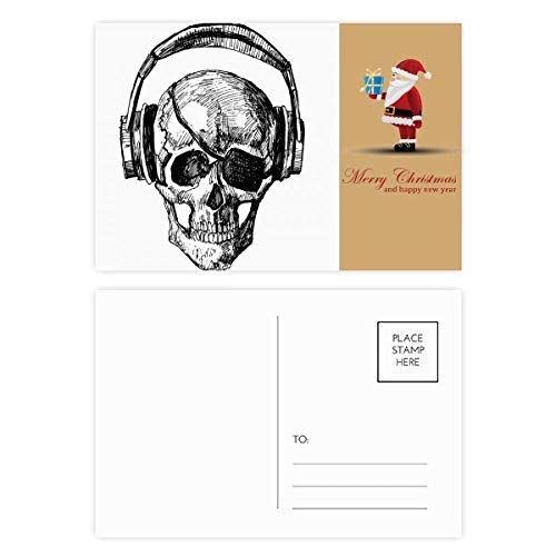 Carte postale de Noël et tête de mort lot de 20 pour rompre la monotonie des vœux