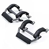 GPCA GP Grip Air Grab Handles Designed for 2024+ Jeep Wrangler JL 4xe Gladiator w/Airbag Compatible - Aero-Grade Aluminum, Patented Foldable Design, Easy Installation – (2 Packs, SpaceGray)