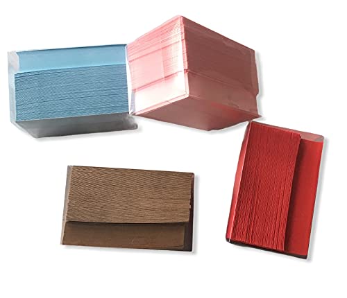 100 Buste e Cartoncini in scatola di PVC 9x14 cm