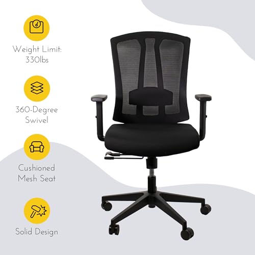 SUNLINE DIY Cube Kit Workstation with Sliding Panel, Box Files & Ergonomic Mesh 2 Office Chair - Ideal for Customized Workspaces, Cubicle Decor, and Comfortable Working Environment - Blue