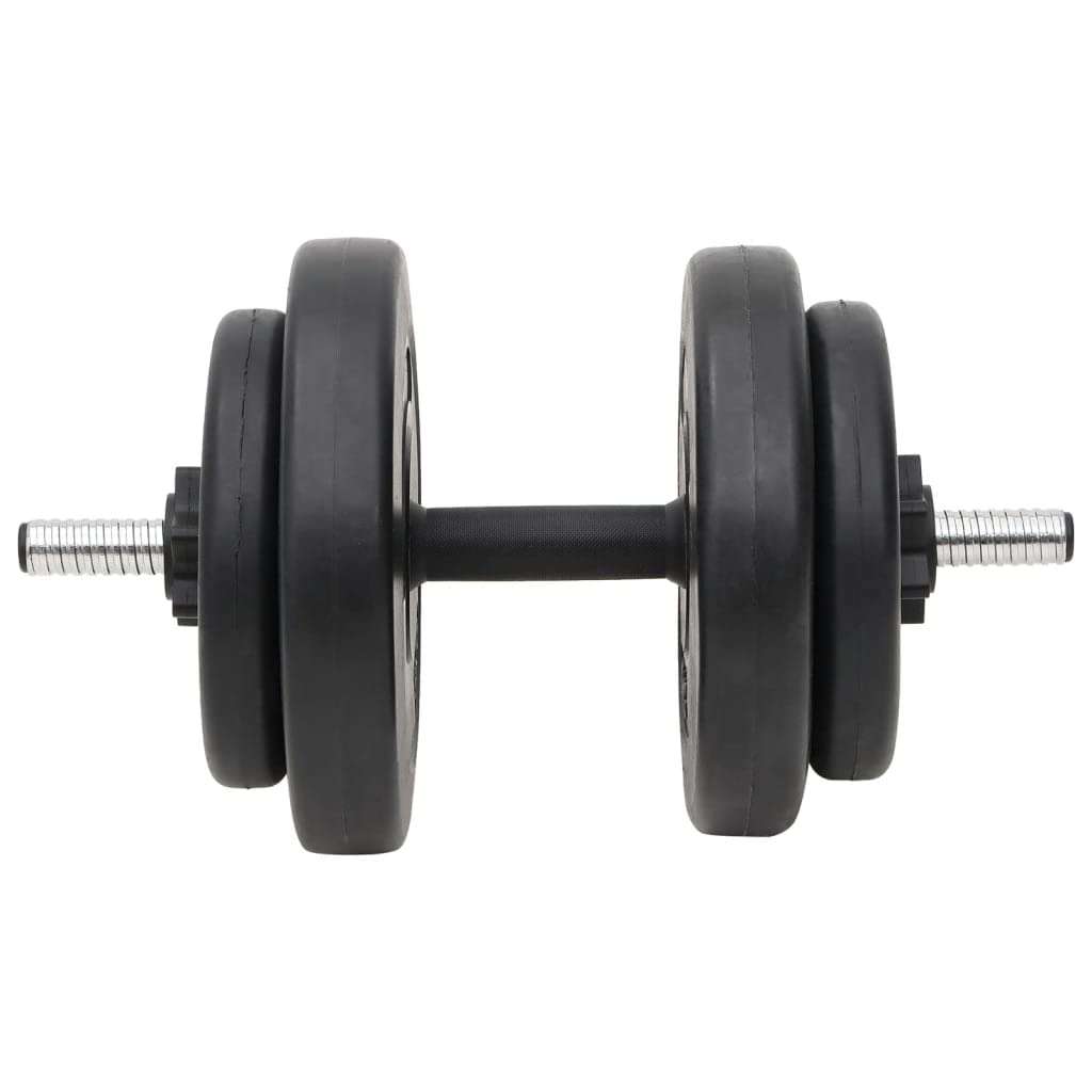 vidaXL Juego de barras y mancuernas con discos 60 kg