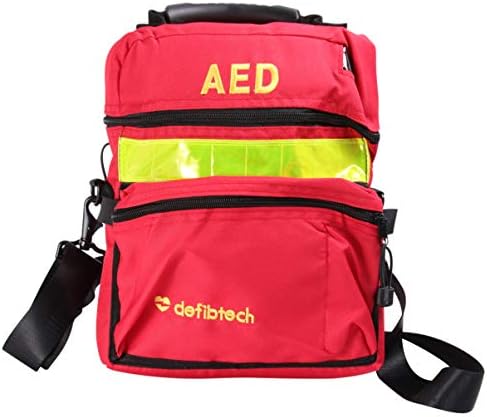Milisten First Aid Bag Empty Travel Rescue Defibrillator Pouch AED Medical Bag First Responder Storage Survival Trauma Emergency Backpack for Hiking Camping (Red)