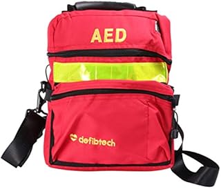 Milisten First Aid Bag Empty Travel Rescue Defibrillator Pouch AED Medical Bag First Responder Storage Survival Trauma Emergency Backpack for Hiking Camping (Red)