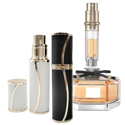 Catálogo de Perfume Tresor - los más vendidos. 43 Mini Atomizador para Perfume 2pzs, Botella Vacía Rellenable Bolsillo Tamaño 5ml, Contenedor Dispensador de Atomizador Colonia Perfume Recargable Capsula Spray Portátil para...