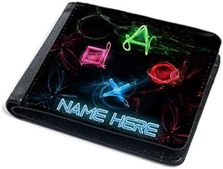 Gamer Wallet Boys Kids Bi-Fold Coin Card Holder Computer Personalised (PS KS221)