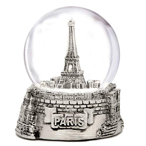 Paris Eiffel Tower Snow Globe Souvenir 3.5 Inches Tall
