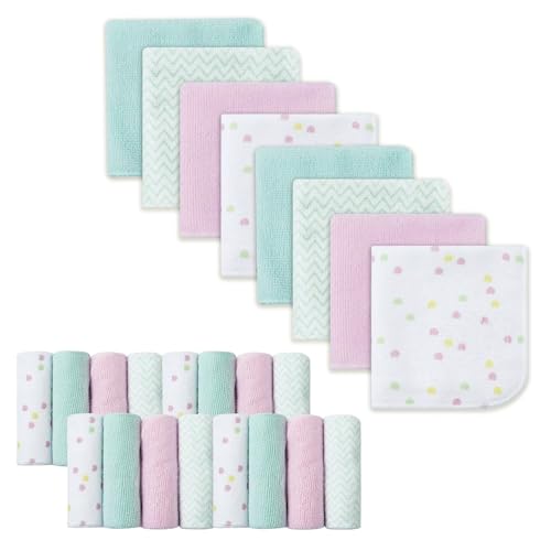 Image of softan Baby Washcloths, 24Pack Baby Wash Cloths Extra Soft & Ultra Absorbent, Baby Towels and Washcloths Face Towel Unisex for Boys Girls Face & Body, Washclothes Gentle on Sensitive Skin, 9x9 Unicorn