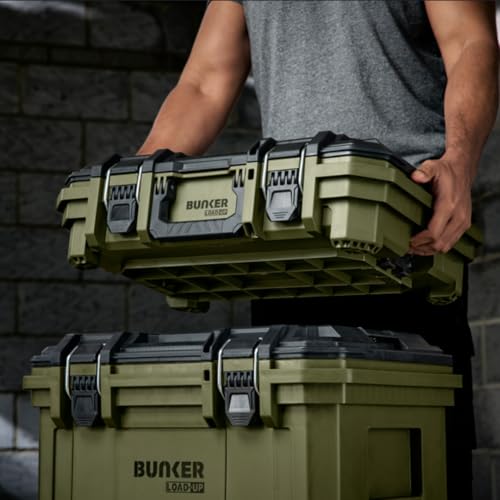 BUNKER Load-Up 9 Piece Modular Tool Storage System - 3 Tier Stackable Rolling Toolbox Set with Organisers & Accessories - IP65 Waterproof, Heavy-Duty Build, All-Terrain Wheels - Workshop & Jobsite 7 BUNKER Load-Up 9 Piece Modular Tool Storage System - 3 Tier Stackable Rolling Toolbox Set with Organisers & Accessories - IP65 Waterproof, Heavy-Duty Build, All-Terrain Wheels - Workshop & Jobsite - Image 7