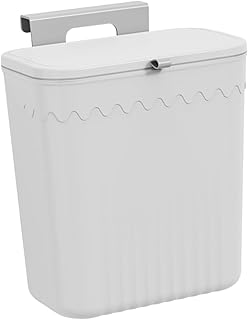 Didiseaon Food Waste bin Under Sink Trash can lid Waste can Kitchen Compost bin Flower Bucket Kitchen Trash bin Kitchen Waste Bins Wastebasket Storage Tank pp White Good Looking Slider