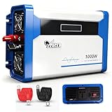 Excelente disipación del calor y rendimiento de seguridad: este inversor de corriente para coche de 12 V a 220 V está equipado con un fusible integrado y múltiples funciones de protección, incluyendo protección de voltaje, protección contra cortocircuitos, protección contra sobrecarga y protección contra sobrecalentamiento para garantizar un uso seguro.