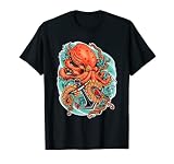 Pulpo y ancla, ilustración de arte tradicional americano de la vieja escuela