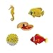 ARTKAL Sea Animals Figures Building Blocks, 4pcs 3D Animal Puzzles Preschool Toy Figure Playsets Brain Teaser Puzzles, Assembly and Disentanglement Puzzles
