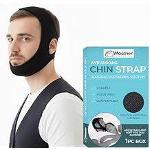 Massner Premium Chin Strap for Sleeping, Breathable, Comfortable CPAP Chin Strap for snoring- Airflow jaw Strap for Men and Women, Adjustable Snore Stopper Chin Strap, Keep Mouth Closed While Sleeping