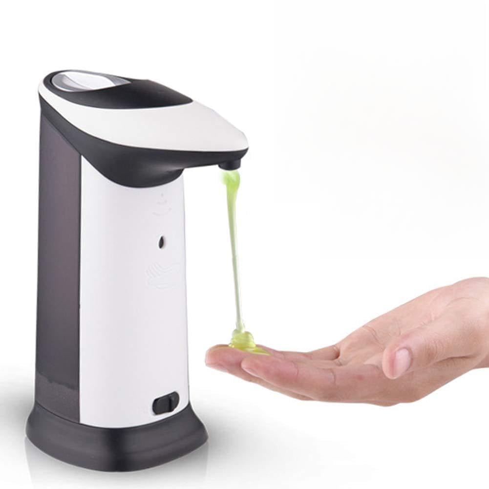 Alimenté par Batterie Cuisine Salle de Bains Capteur Intelligent Pompe sans Contact Automatique Grande capacité ABS 420 ML Distributeur de Savon Bouteille Liquide A