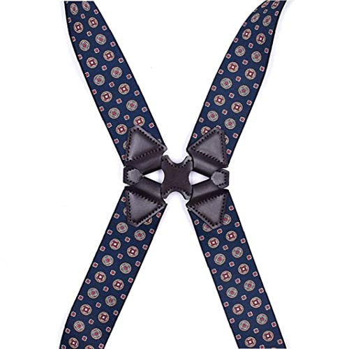 Ppmter Modieuze bretels bretels voor mannen zijclip stijl 3,5 cm breed zwaar belastbaar verstelbare elastische heupclip broekbretels voor mannen vrouwen - Afbeelding 3