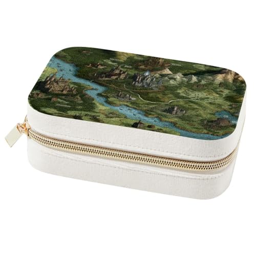 Boîte à bijoux double couche un support de rangement en velours premium - 2