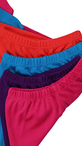 Image of ToBeInStyle Girl's 4 Pack Solid Color Lounging Casual Capri Pants Relaxed Fit