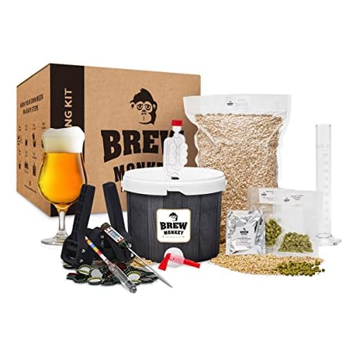 Brew Monkey® Kit de Brassage Bière Triple | Kit Complet de 5L | 8,2% Alc. | Kit Fabrication Bière | Idée Cadeau Homme