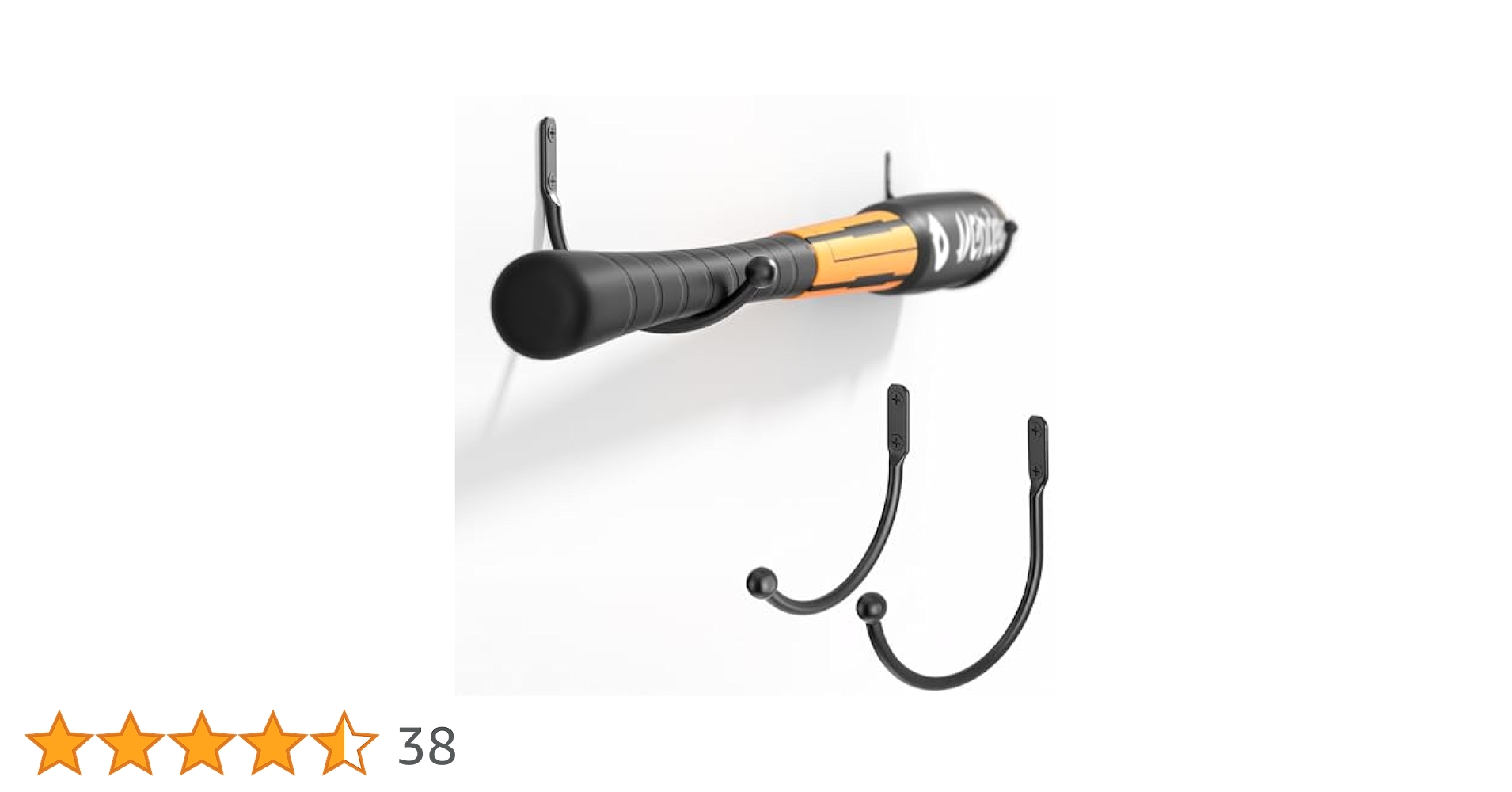 Amazon.co.jp: 野球バットホルダー壁取り付け:ブラックバット