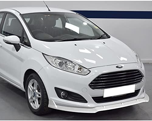 3PCS Front Bumper Lip Kit fit for compatible with 2014-2019 Ford Fiesta, STP-Style Splitter Trim Protection Spoiler, Air-Dam-Chin-Diffuser (Painted White)