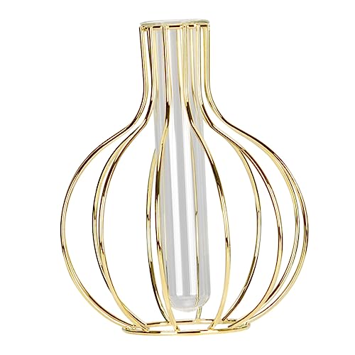 NOLITOY Jarrón De Hierro Galvanizado Maceta Hidropónica Contenedor para Plantas Florero De Vidrio Adorno De Mesa