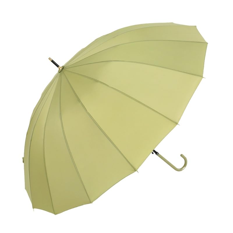 Two-Tone Long Umbrella, 16 Ribs, Matcha Green