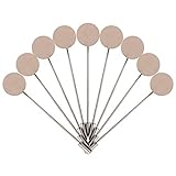 Material de alta calidad: estos alfileres de solapa están hechos de metal de alta calidad, no se oxida, no se rompe fácilmente y es duradero y seguro de usar.