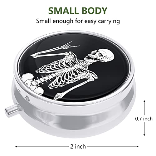 Image of Pill Box, Small Pill Case for Purse & Pocket, Travel Medicine Organizer | Cute Travel Medicine Organizer, Portable Medicine Container Holder to Hold Vitamins, Medication, Fish Oil & Supplement