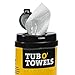Tub O'Towels Heavy Duty Fiber Weave Cleaning Wipes 8 in. W x 7 in. L 40 pk