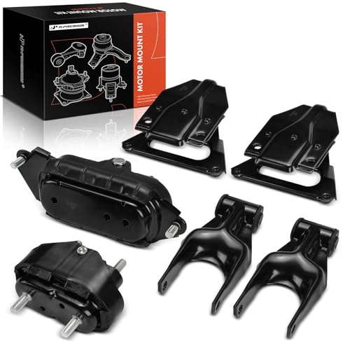 A-Premium 6PCS Engine Motor Mount Transmission Mount and Torque Strut Mount Set Compatible with Pontiac Grand Prix 2004 2005 2006 2007, 3.8L, Automatic Transmission, Replace# 22146432, 10448576