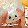 Dumpling Squishies, New Mystery Glitter Dumpling Squishies Box, Colorful Dumplings Stress Balls Fidget Sensory Toy, Soft Squeeze Decompression Dough for Anxiety Relief Fidget (Color A, 1pcs) #3