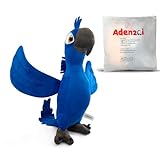 Adenzai Rio Blu Plush Toy – Soft Blue Macaw Stuffed Animal Parrot Plush, Cute Rio Movie Blu Bird Character Plushie Gift for Kids and Fans