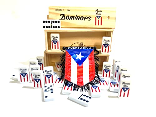 Puerto Rico Dominoes Set Premium Puerto Rican Domino Flag miniatura 3