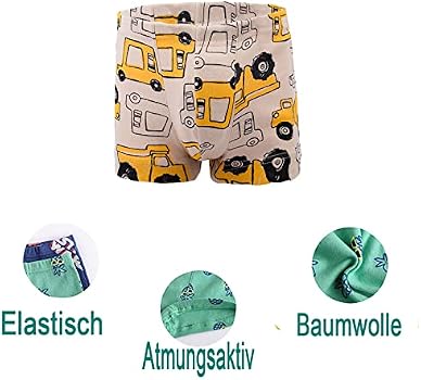JackLoveBriefs 9 Pièces Boxer Garcon Caleçon Confortable Garçon Calecon 2-3 Ans,Multicolore,Taille:100