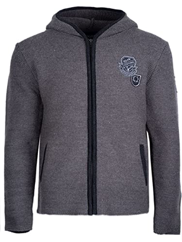 Krüger Buam Strickhoodie Bastian Trachtenstrick mit Kapuze Strickjacke Trachtenjacke Herren (anthrazit, M) Cover