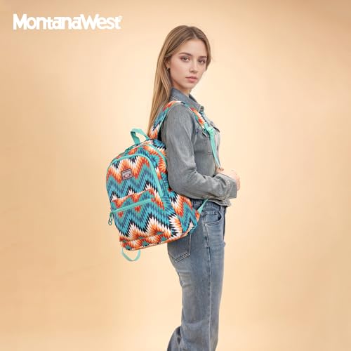 Image of Montana West Backpack Purse for Women Western Aztec Backpack Purse Lightweight Casual Daypack for Travel