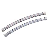 ALEASHA Faucet Supply Lines,9 Inch Faucet Hose Connector 3/8' to 3/8' Female Compression Thread Stainless Steel Braided Bathroom Kitchen...