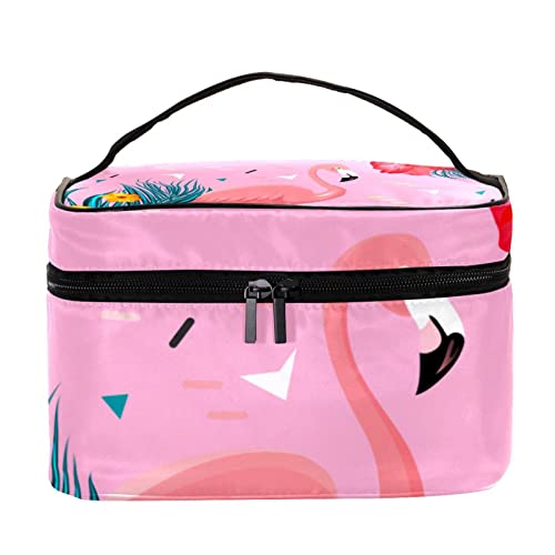 Trousse de toilette fleurs de flamant rose idéale pour vos vacances au soleil