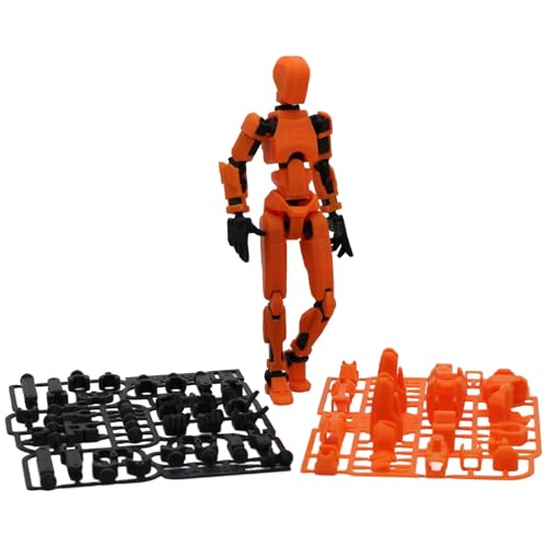 Image of ONNGEO 2 PC Titan Dummy 13 Action Figure Robot Polyarticular Movable Titan 13 Action,3D Printed Action Figure Toys for Desktop Decor&Game Lovers
