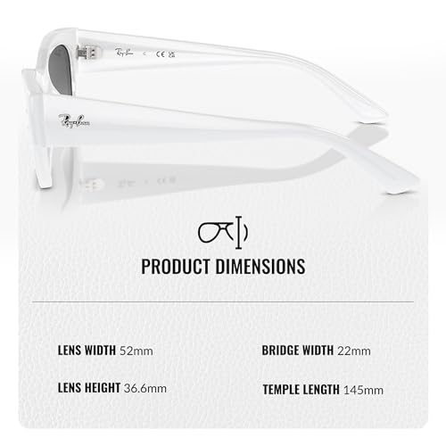 Image of Ray-Ban RB4430 ZENA BIO-BASED Square-Round Shaped Sunglasses for Men & Women with Official RAYBAN Eyewear Kit