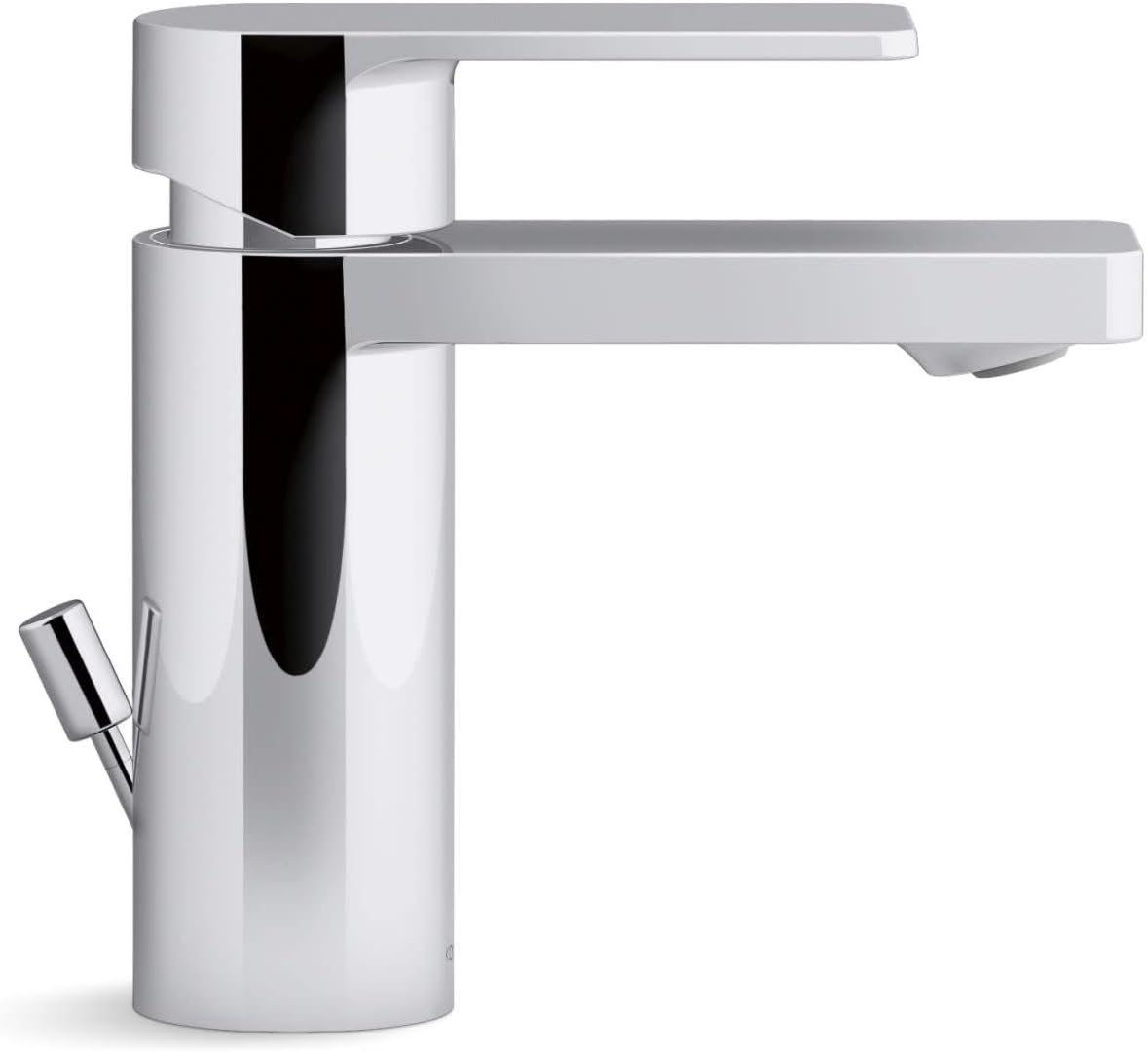 Matte Black Single-Handle Bathroom Sink Faucet with Pop-Up Drain